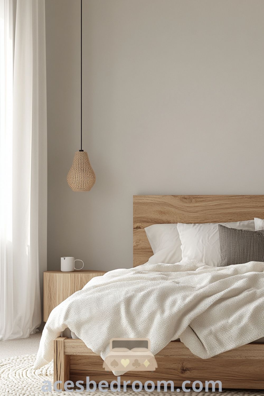Tranquil Minimalist Bedroom on acesbedroom.com featuring soft textures, minimalist bedroom ideas, peaceful environment, and calming design.