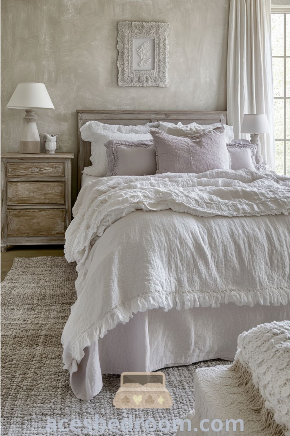 Serene French Country Bedroom on acesbedroom.com featuring cozy home ideas, rustic charm, and inspiring decor inspirations for a warm and sophisticated look.