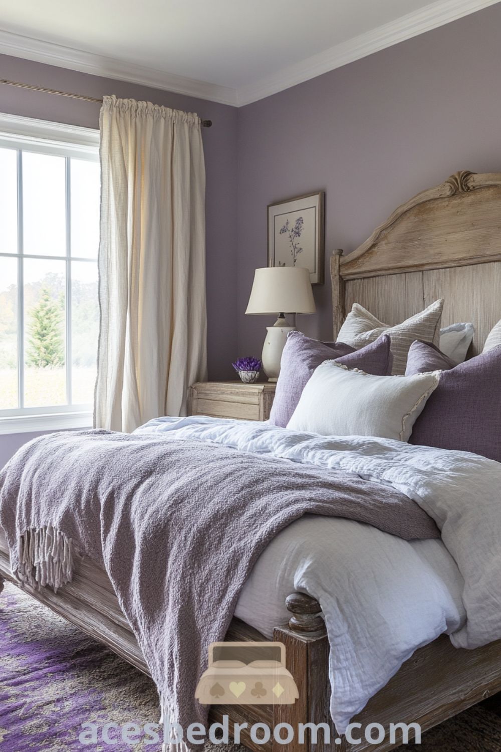 Charming lavender bedroom design on acesbedroom.com showcasing cozy ideas, warm and sophisticated look, and inspiring decor inspirations.