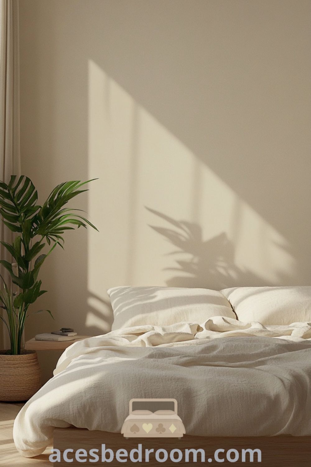 Tranquil minimalist bedroom on acesbedroom.com showcasing serene decor, cozy ideas, soft textures, and a peaceful environment for a relaxing space.