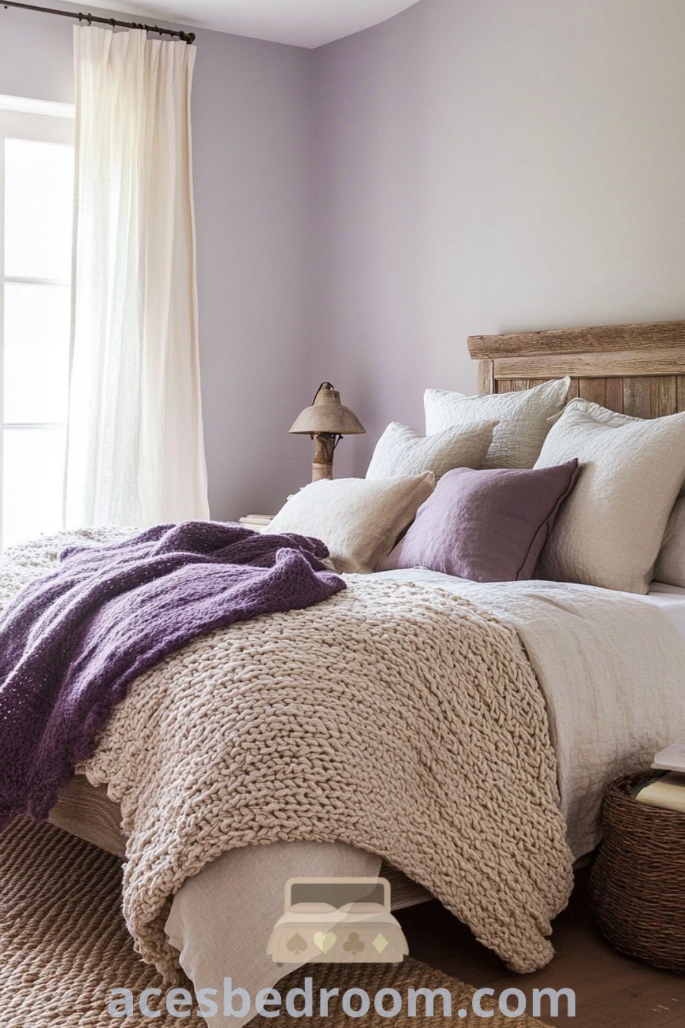 Charming lavender bedroom decor on acesbedroom.com showcasing cozy ideas, serene ambiance, stylish design ideas, and inviting elements for your home.